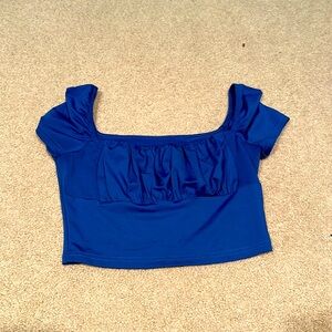 A royal blue crop top from SHEIN!